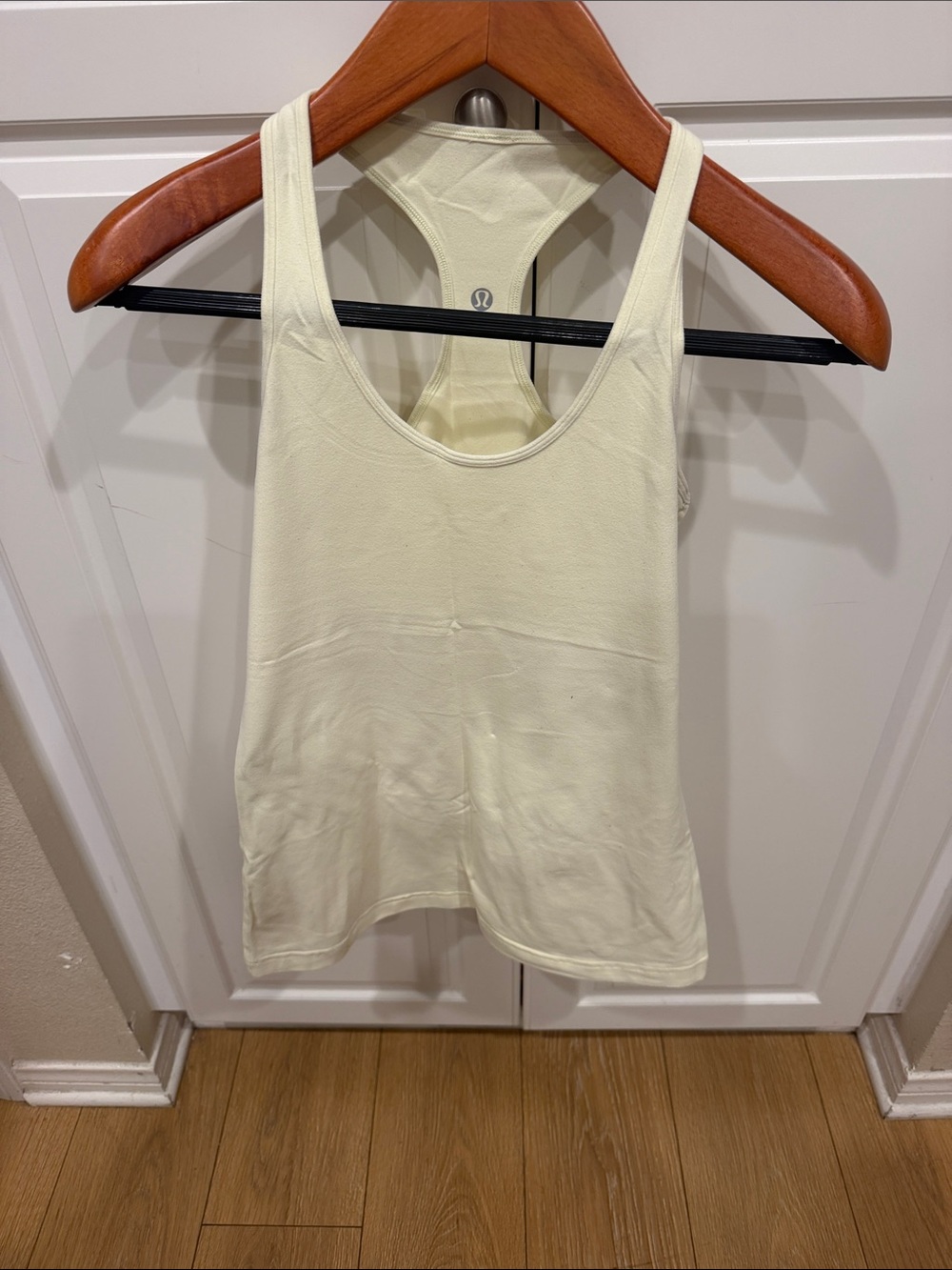 lululemon athletica Women's Cream Racerback Workout Tank